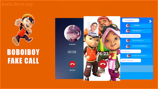 Boboi Boy Video Call & Chat Simulation screenshot