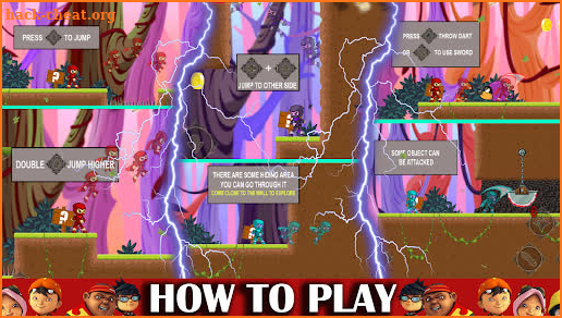 Boboiboy Ninja Adventure Game screenshot
