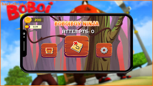 Boboiboy ninja puzzle cartoon game screenshot