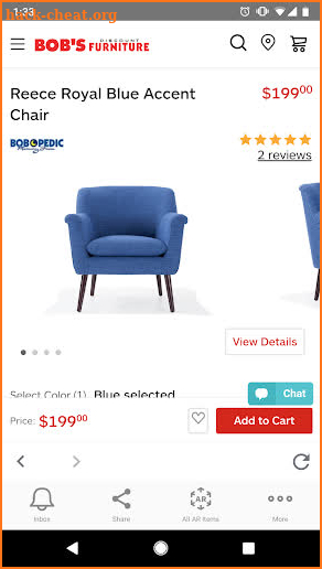 Bob’s Discount Furniture screenshot