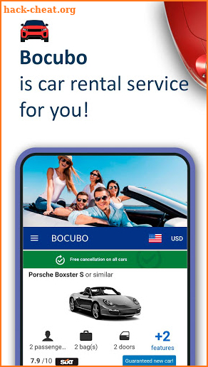 Bocubo: Car rental USA (Los Angeles, Washington) screenshot