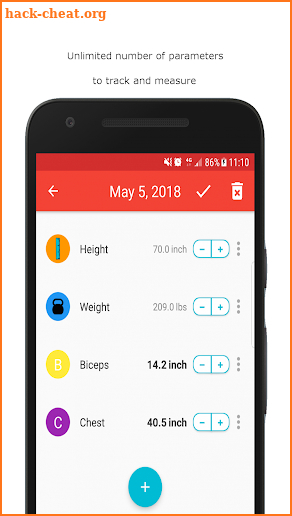 Body Measurements Tracker screenshot
