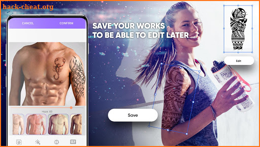 Body Shape Editor - Retouch with Muscle and Tattoo screenshot