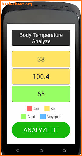 Body Temperature Analyze screenshot