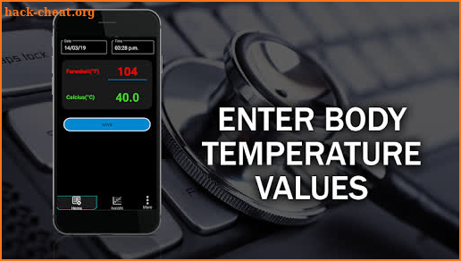 Body Temperature Checker Diary : Info History Log screenshot