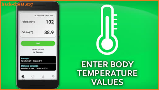 Body Temperature Checker Diary: Log History Info screenshot