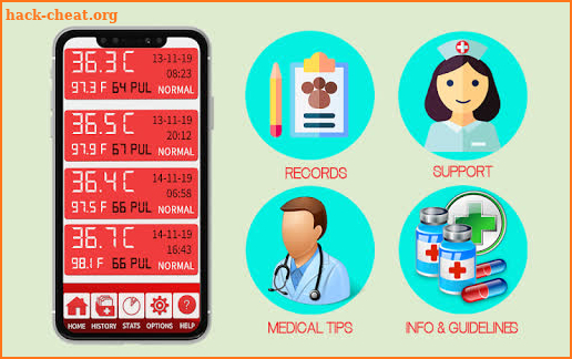 Body Temperature Checker : Fever Tracker Diary App screenshot