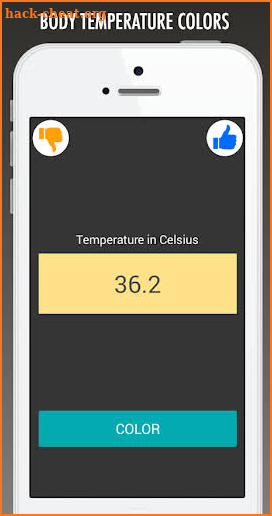 Body Temperature Colors screenshot
