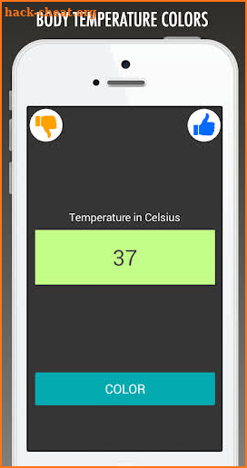 Body Temperature Colors screenshot