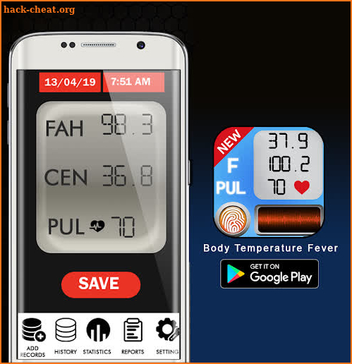 Body Temperature : current temperature Fever Pro screenshot