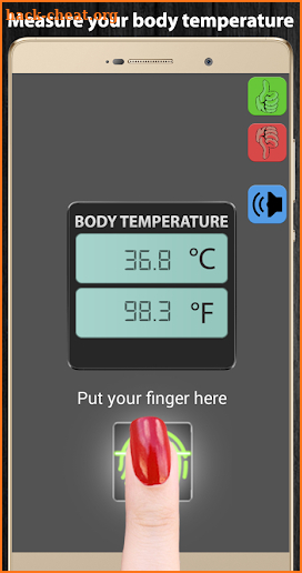Body Temperature Fingerprint Scanner screenshot