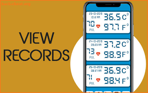 Body Temperature History : Fever Thermometer Diary screenshot