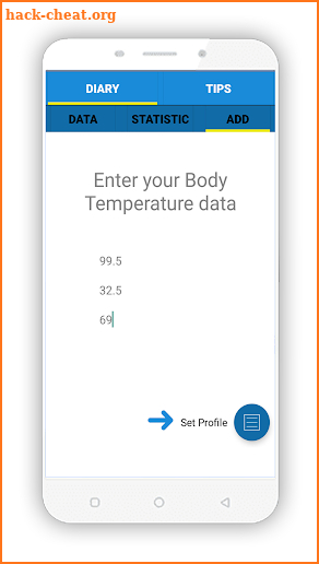 Body Temperature Thermometer : Fever Tracker screenshot