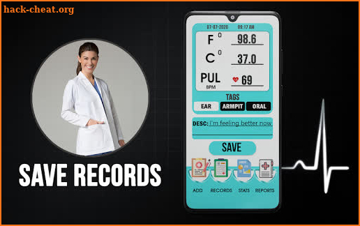 Body Temperature Thermometer : Records Fever Diary screenshot