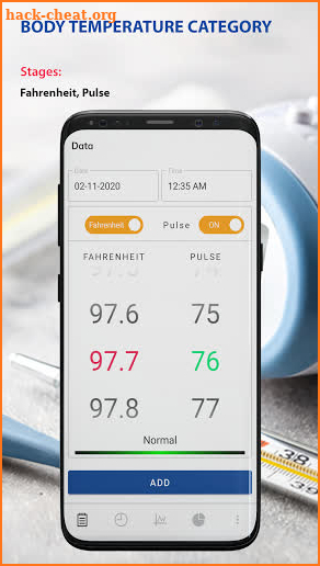 Body Temperature Tracker : Fever Check Thermometer screenshot