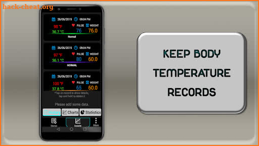 Body Temperature Tracker : Fever Checker Logger screenshot