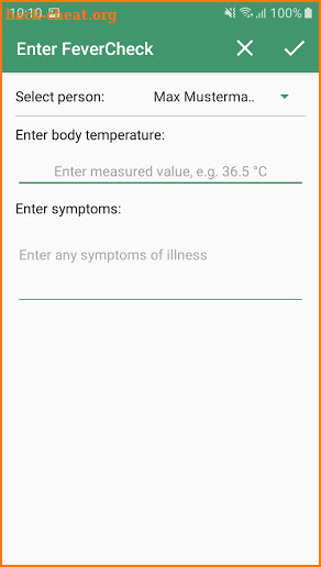 Body Temperature・Fever Tracker screenshot