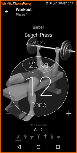 Bodybuilding. Free Weight Workout screenshot