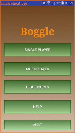 boggle game screenshot