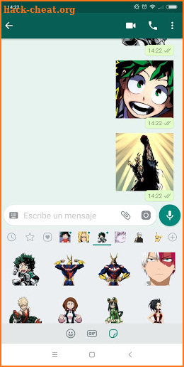 Boku no Hero Sticker - for WhatsApp screenshot
