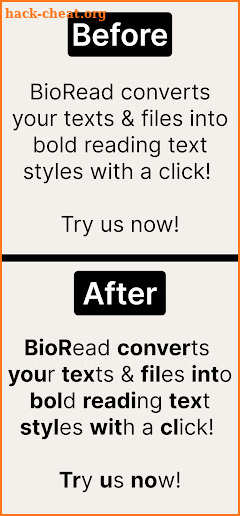Bold Reading - BioRead screenshot