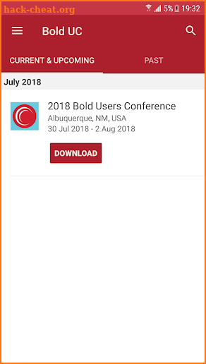 Bold Users Conferences screenshot