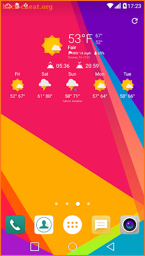 Bold Weather Icons Set Theme for Chronus screenshot