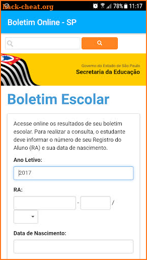 Boletim Online screenshot
