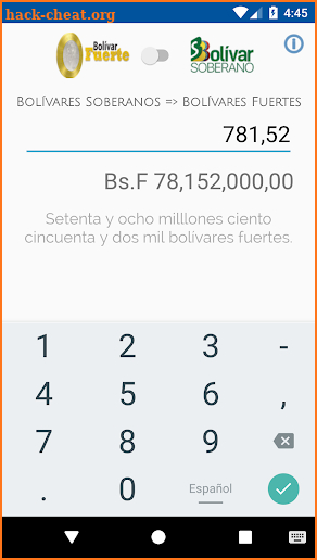 Bolívar Soberano - Calculadora screenshot