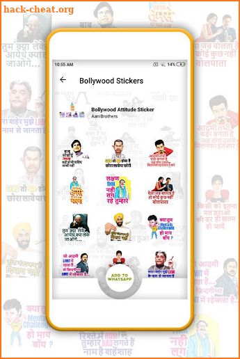 bollywood dialogue stickers - wastickerapps screenshot