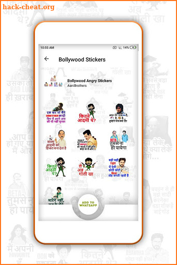 bollywood stickers for whatsapp - wastickerapps screenshot