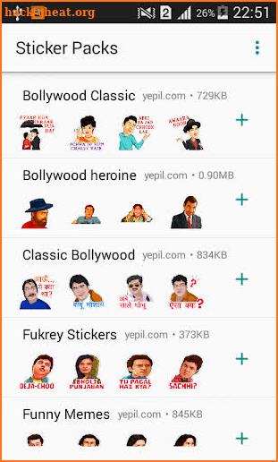 Bollywood Stickers Pack For Whatsapp-WAStickerapps screenshot
