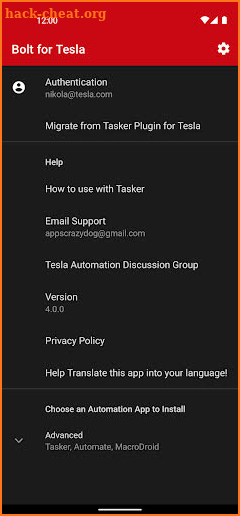 Bolt for Tesla - Tasker Automation for your Tesla screenshot