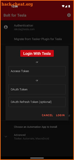 Bolt for Tesla - Tasker Automation for your Tesla screenshot