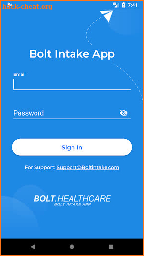 Bolt Intake App screenshot