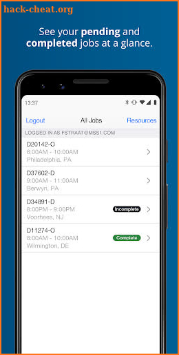 Bolt Job Tracker screenshot