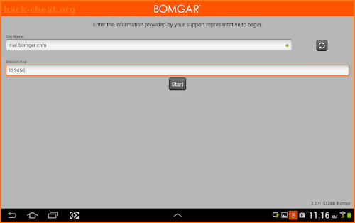Bomgar for Samsung screenshot