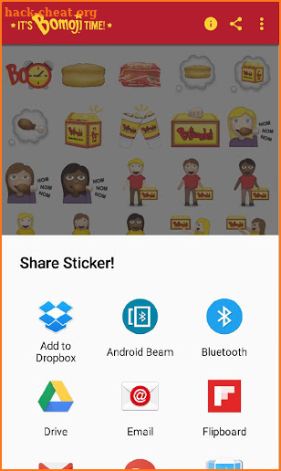 Bomoji - Bojangles’ Emoji App screenshot