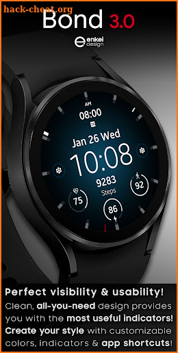 Bond 3.0 - digital watch face screenshot
