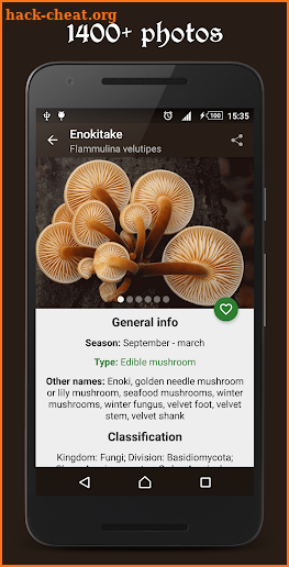 Book of Mushrooms PRO screenshot