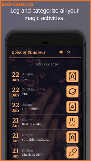Book of Shadows Journal screenshot