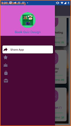 Book Quiz Design screenshot