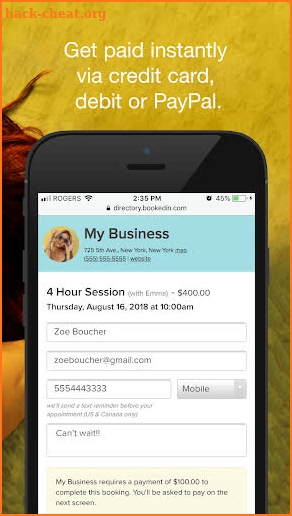 BookedIN: Appointment Scheduling & Reminders screenshot
