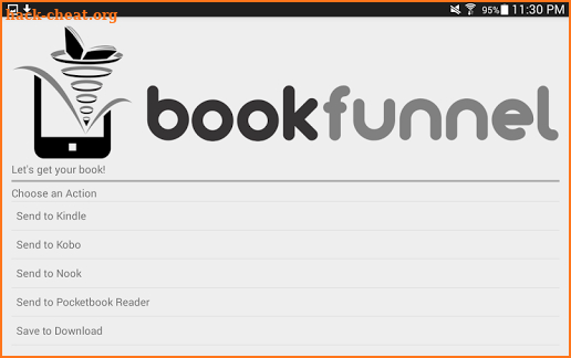 BookFunnel screenshot