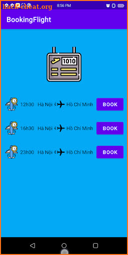 Booking Flight screenshot