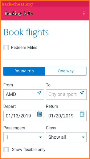 Booking, Flights American Airlines screenshot