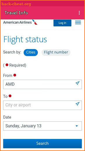 Booking, Flights American Airlines screenshot