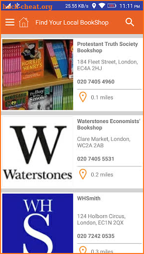 Bookshop Search screenshot