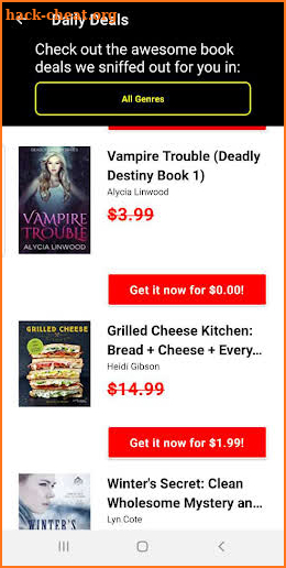 BookSniffer: Daily eBook deals and new releases screenshot
