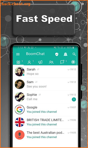 BoomChat Messenger(Telegram API + Proxy) screenshot